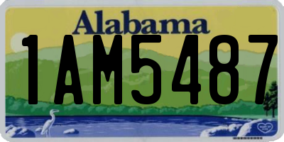 AL license plate 1AM5487