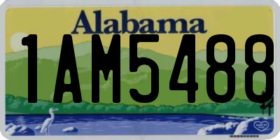 AL license plate 1AM5488