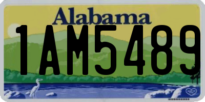 AL license plate 1AM5489