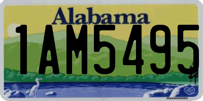 AL license plate 1AM5495
