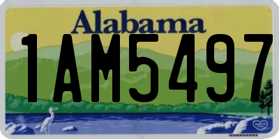 AL license plate 1AM5497