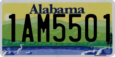 AL license plate 1AM5501