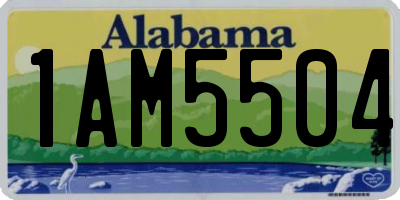 AL license plate 1AM5504