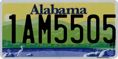 AL license plate 1AM5505