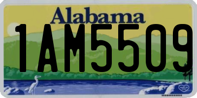 AL license plate 1AM5509