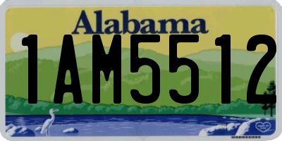 AL license plate 1AM5512