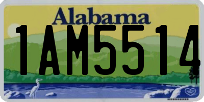 AL license plate 1AM5514