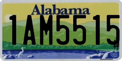 AL license plate 1AM5515