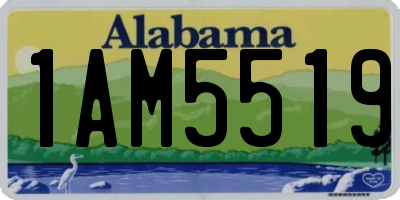 AL license plate 1AM5519