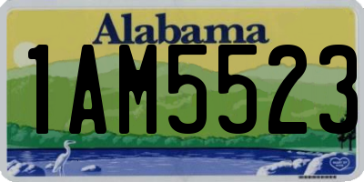 AL license plate 1AM5523