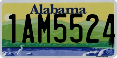 AL license plate 1AM5524