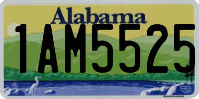 AL license plate 1AM5525