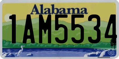 AL license plate 1AM5534