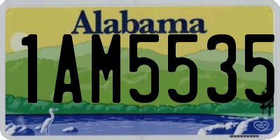 AL license plate 1AM5535