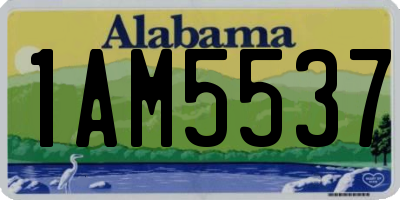 AL license plate 1AM5537