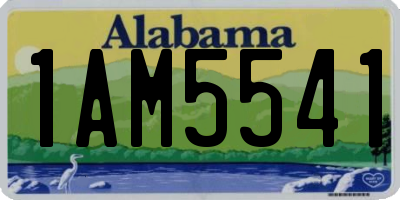 AL license plate 1AM5541