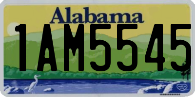 AL license plate 1AM5545