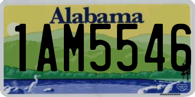 AL license plate 1AM5546