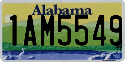 AL license plate 1AM5549