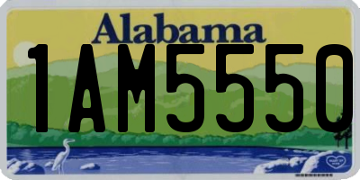 AL license plate 1AM5550