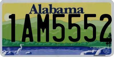 AL license plate 1AM5552
