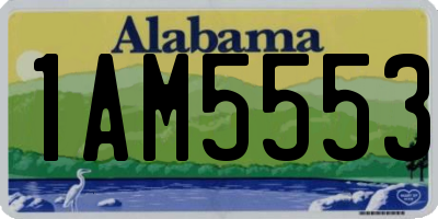 AL license plate 1AM5553