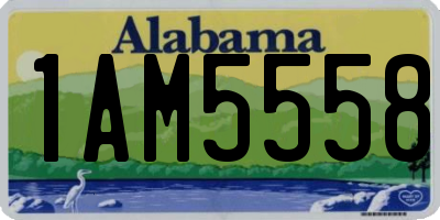 AL license plate 1AM5558