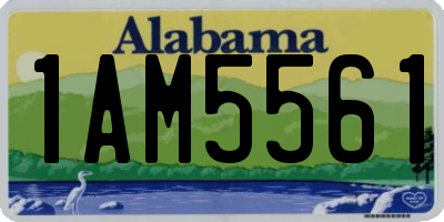 AL license plate 1AM5561
