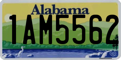 AL license plate 1AM5562