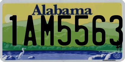 AL license plate 1AM5563
