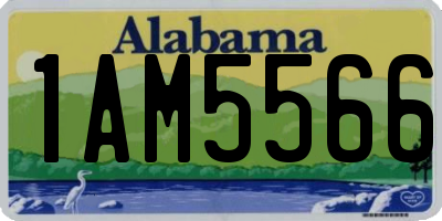 AL license plate 1AM5566