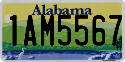 AL license plate 1AM5567