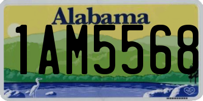 AL license plate 1AM5568