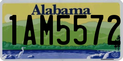 AL license plate 1AM5572