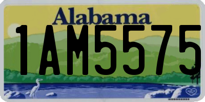 AL license plate 1AM5575