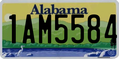 AL license plate 1AM5584