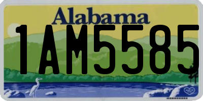 AL license plate 1AM5585