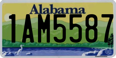 AL license plate 1AM5587