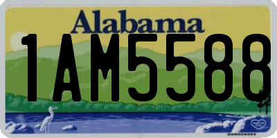 AL license plate 1AM5588
