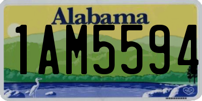 AL license plate 1AM5594