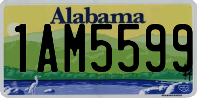 AL license plate 1AM5599