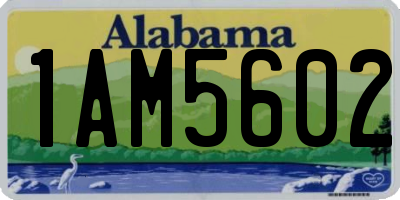 AL license plate 1AM5602