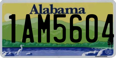 AL license plate 1AM5604