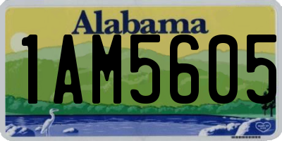 AL license plate 1AM5605