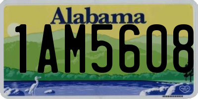 AL license plate 1AM5608