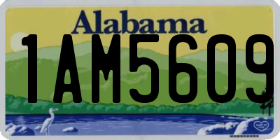AL license plate 1AM5609