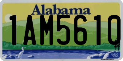 AL license plate 1AM5610
