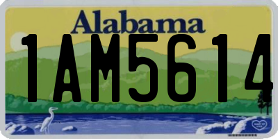 AL license plate 1AM5614