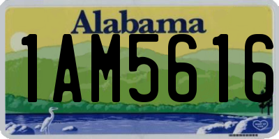 AL license plate 1AM5616