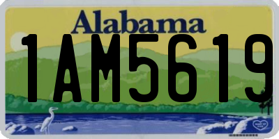 AL license plate 1AM5619